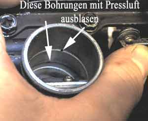 Nebenluftbohrungen Nebenluftbohrungen